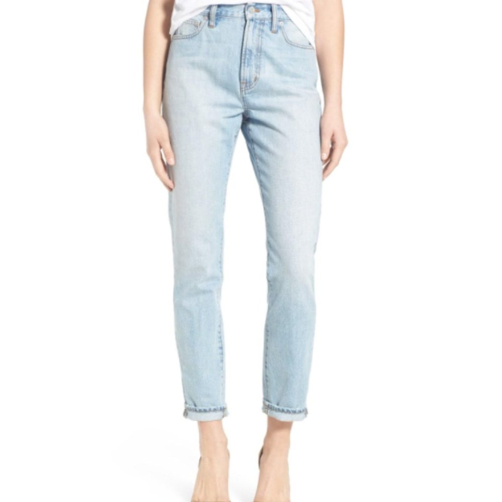 Madewell Light Wash Cropped Ankle Jeans
